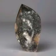 Black Sphalerite Geode Crystal Ornament 3.375" Tall - USA