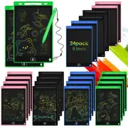 24 Pack LCD Writing Tablet Drawing Board 8.5 inch Colorful Drawing Tablet for...