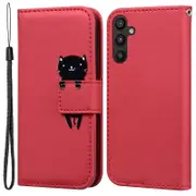 For Samsung Galaxy A34 5G Cartoon Animal Pattern Anti-drop Cell Phone Cases Leather Cover