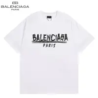 在飛比找蝦皮購物優惠-[黑色白色]Balenciaga字母logo純棉短袖 情侶美