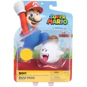 World of Nintendo Wave 41 Super Mario Boo with Coin Articulated 4 Inch Figure