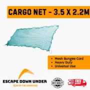 Cargo Net Mesh Bungee Cord Heavy Duty Universal Safety Netting 3.5x2.2M Ute