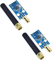 GERUI CC1101 Wireless Module 433M Data Transfer and Receive Module with Rubber Rod Antenna (Pack of 2)