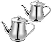 MOTHNUR 2pcs Oil Strainer Pot Large Capacity Household Oil Container Filter Pot Kitchen Storage Can