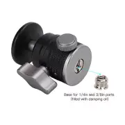 Mini Ball Head Universal Camera Tripod Mount Adapter 360 Degree Rotatable Al
