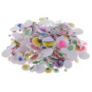 300x 6-35mm Colorful Wiggle Googly Eyes Self DIY Dolls Kids