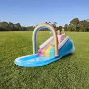 Inflatable Rainbow Sprinkler Slide Pool