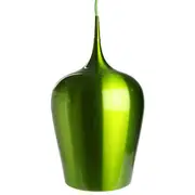Ernani Metal Wine Glass Cord Drop Pendant Light Lamp High Gloss Finish- Green.