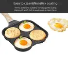 4 Hole Fried Egg Pan Easy Clean Non Stick Coating for Steak Burger Pancake