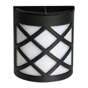 Solar Powered Led Wall Light Outdoor Waterproof Energy Saving Street Garden Lamp(Warm White)