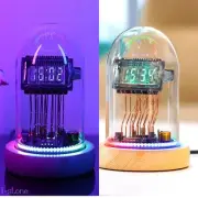 Clock Led Table Clock, Dome-Shaped Nixie Tube-Style Digital Clock Retro Modern