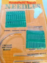 Household Sewing Needles Threader Repair Kit Upholstery Packing Carpet Circular