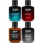 BEARDO Whisky Smoke Black Musk Mariner & Mafia Perfume For Men (50ml x Pack4)..