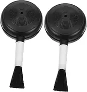 PRETYZOOM 2Pcs Dust Cleaner Portable Air Blower Brush for Camera Lens Laptop Keyboard Cleaning Soft Brush for Scratch Maintenance Essential Tech Tool
