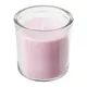 IKEA 香氛杯狀蠟燭, 茉莉花味/粉紅色, 40 時