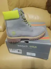 Timberland X Villa DTLR Grey Stock Premium Waterproof Boots Size 7 New With Box