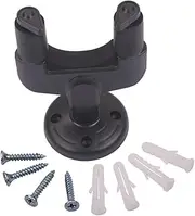 Kisangel Guitar Hanger Hook Holder Stand Rack Wall Mount Display for Acoustic Electric Guitars Ukulele Mandolin Banjo Sturdy Durable Design with Included Mounting Screws