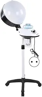 FXNFXLA Standing Hair Steamer for Deep Conditioning, Hooded Dryer Scalp Steamer on Wheels, Knob Timing, for Salon, Spa and Home Use