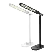 Led Desk Lamp w/wireless charging station USB port Touch Control 5 Brightness