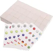 Toddmomy Seaside Game Blocks Mahjong Set Tiles Sports Ball Pattern Engaging Indoor Fun for Cognitive Development and Entertainment for Spring Party Gatherings