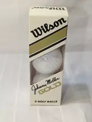 N.O.S. Vintage Jonny Miller Gold 3 pack Golf balls