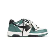 [Off White] Off White-Green Leather Out-Of-Office Sneakers-Uomo 44 IT