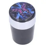 (Style 1)Car Ashtray Smokeless Blue LED Ashtray Cup Holder With Double Smoke US