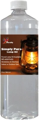 Firefly Kosher Odorless Paraffin Lamp Oil - 32 oz - Smokeless, Long-Lasting; Mos