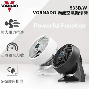 【VORNADO 沃拿多】渦流空氣循環機533B-黑色(循環機 循環扇)