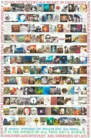 Poster - 150 Unsolved World Mysteries - MH370 JFK Mystery Machine Loch Ness UFO