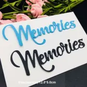 Memories Cutting Dies Sentiment Die Cut Metal Scrapbooking Album Stencil Cutter