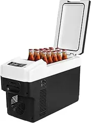 Spector Car Fridge Freezer 13L,-10℃ to 65℃,Portable Electric Cooler and Warmer,Refrigerator for Skincare Beauty Cosmetic Travel Camping Beverage Beer Drinks,12V 24V