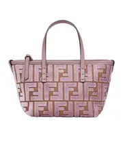 Fendi Roll Monogram Mini Tote Bag One size lavender pink