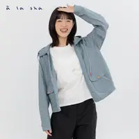 在飛比找momo購物網優惠-【a la sha】幾何洞洞長袖舒適外套