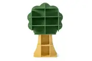 Giantex Tree Bookcase Toy Storage Organizer w/Open Storage Shelves Wooden Bookshelf Green