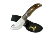 Elk Ridge Wood Gut Hook Skinner Knife w/ Sheath 178mm (K-ER-108)