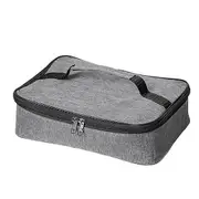 Thermal Insulation Bag Double Zipper Keep Warm Easy to Clean Great Outdoor Picnic Portable Lunch Box Tote Daily Use grey S