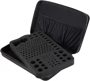 Générique Eva Battery Organizer - Hard Waterproof Storage Case, Durable Storage Bag with Zipper | Large Capacity Organizer for Batteries, C, D and 9V Batteries, for Home, Home, Black, Se référer au