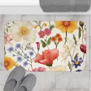 Floral Bath Mat | Colorful Bathroom Decor, Flower Bath Rug, Spring Home [...]