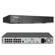 Hiseeu 16 Channel 4K PoE NVR Support 4K 2K 8MP 5MP 3MP 1080P PoE Camera with Motion Alarm 24/7 Recording Smart Playback