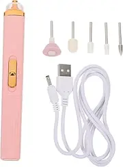 LOLIPPYY 1Set Professional Electric Nail Drill USB Rechargeable Nail File Kit for Manicure Safe for Natural Nails for Nail Salons Personal Use