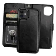 for iPhone 11 Wallet Case with Card Holder PU Leather Magnetic Detachable