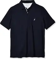 [Nautica] Men's Big and Tall Classic Fit Short Sleeve Solid Performance Deck Polo Shirt