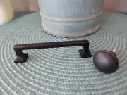 Oil Rubbed Bronze Sleek Urban Modern Handle or Drawer Pull Knob CHOOSE Type