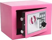Electronic Deluxe Digital Security Safe Box Keypad Lock Home Office Hotel Business Jewelry Gun Cash Use Storage 17E Pink