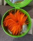 Swatch Pop Watch FEATHERS NIP MINT 1996 PMZ105 Limited Edition Set Orange