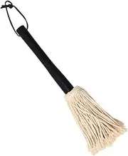 Vaguelly BBQ Basting Mop with Wooden Handle Oil Brush for Grilling Baking Cooking Versatile Basting Brush for Even Sauce Application Design