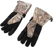 [aqxreight] Heated Gloves for Men Women 3 Gear Adjustable Touchscreen Winter Heating Gloves with Battery Box for Skiing Cycling Fishing Reed Camouflage Heat Insulated
