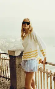 [YAITTE] Exclusive Riviera Striped Towel-Cotton Top