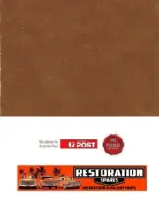 HOLDEN HK BROUGHAM SEDAN ROOF LINING SADDLE BROWN perforated (8E)